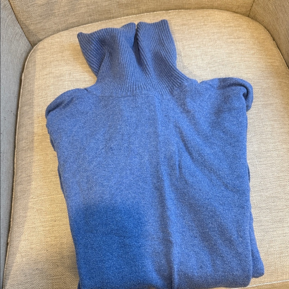 L.L. Bean Sky Blue Ribbed Sweater